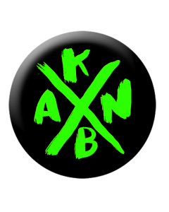 KEIN BOCK AUF NAZIS 'KBAN' Button grün