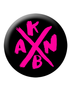 KEIN BOCK AUF NAZIS 'KBAN' Button pink