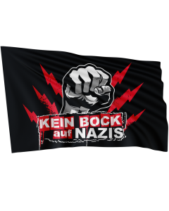 KEIN BOCK AUF NAZIS 'Raise Your Fist' Fahne