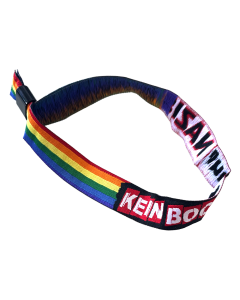 KEIN BOCK AUF NAZIS 'Logo' Festival Armband Rainbow