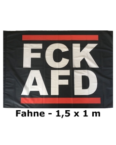 KEIN BOCK AUF NAZIS 'FCK AFD' Fahne
