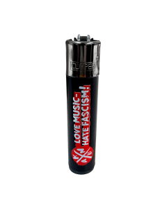 KEIN BOCK AUF NAZIS 'Love Music' Clipper Feuerzeug