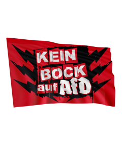 KEIN BOCK AUF NAZIS 'Kein Bock auf AFD' Fahne