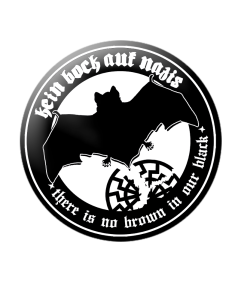 KEIN BOCK AUF NAZIS 'Fledermaus' Button