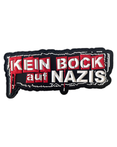 KEIN BOCK AUF NAZIS 'Logo' PVC Klett-Patch