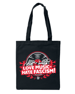 KEIN BOCK AUF NAZIS 'Love Music Hate Facism' Baumwolltasche 