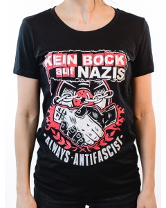 KEIN BOCK AUF NAZIS 'Handshake' Tailliertes Shirt