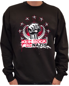  KEIN BOCK AUF NAZIS 'Faust rot' Sweater