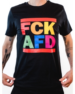 KEIN BOCK AUF NAZIS 'FCK AFD Rainbow' Unisex Shirt schwarz