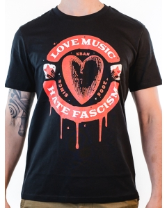 KEIN BOCK AUF NAZIS 'Loves Music' schwarz T-Shirt