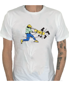KEIN BOCK AUF NAZIS 'Cleptomanicx - Fight Them' Unisex Shirt weiss