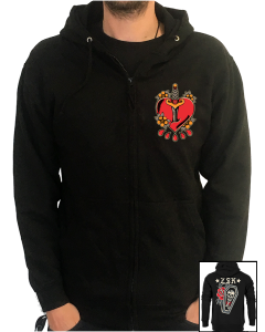 ZSK 'Heart / Coffin' Zipper