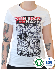 KEIN BOCK AUF NAZIS 'Together' Tailliertes Shirt
