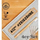 KEIN BOCK AUF NAZIS 'Zeig Zähne' Zahnbürste - 4er Set