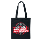 KEIN BOCK AUF NAZIS 'Love Music Hate Facism' Baumwolltasche 