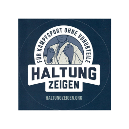 HALTUNG ZEIGEN 'Gi' Sticker (klein)