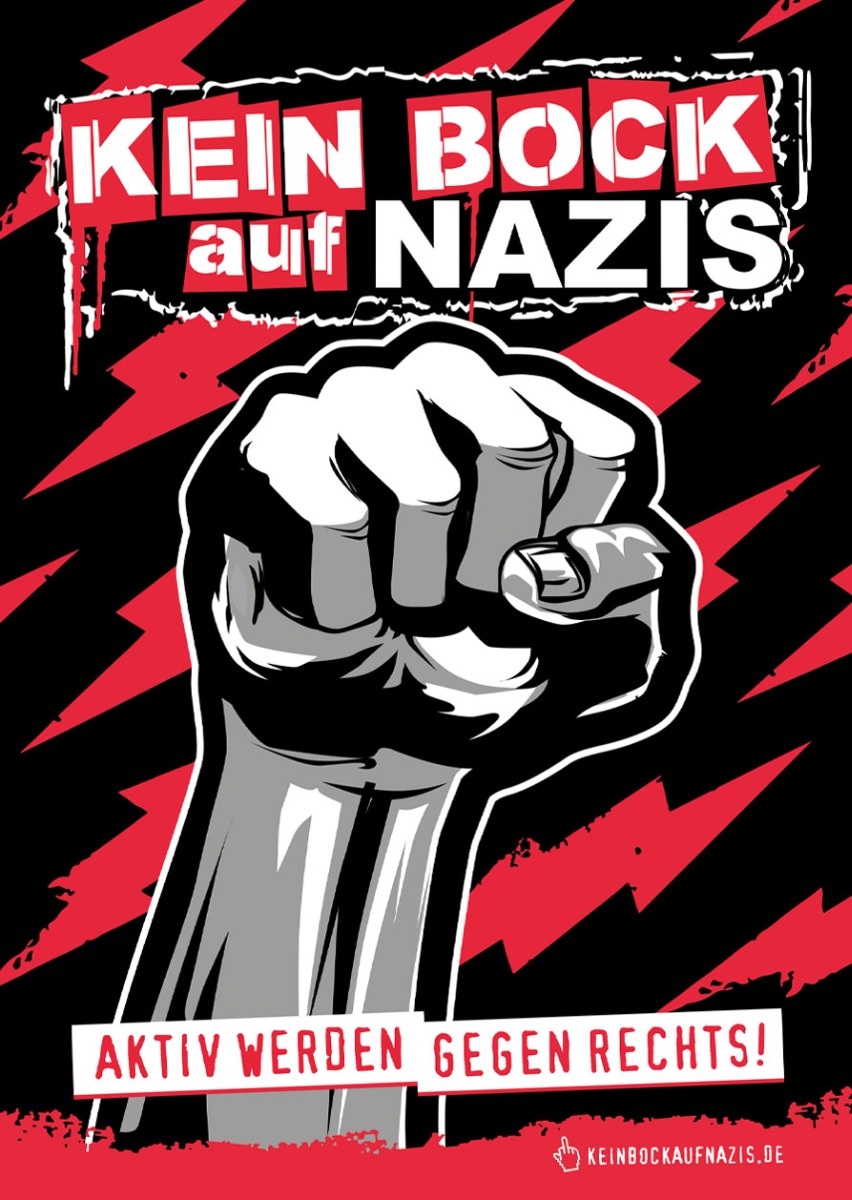 KEIN BOCK AUF NAZIS 'Aktiv werden' 50er Poster-Set A3