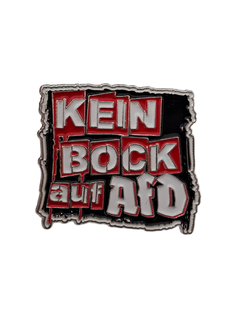 KBAN 'KEIN BOCK AUF AFD' Metallpin (gross)