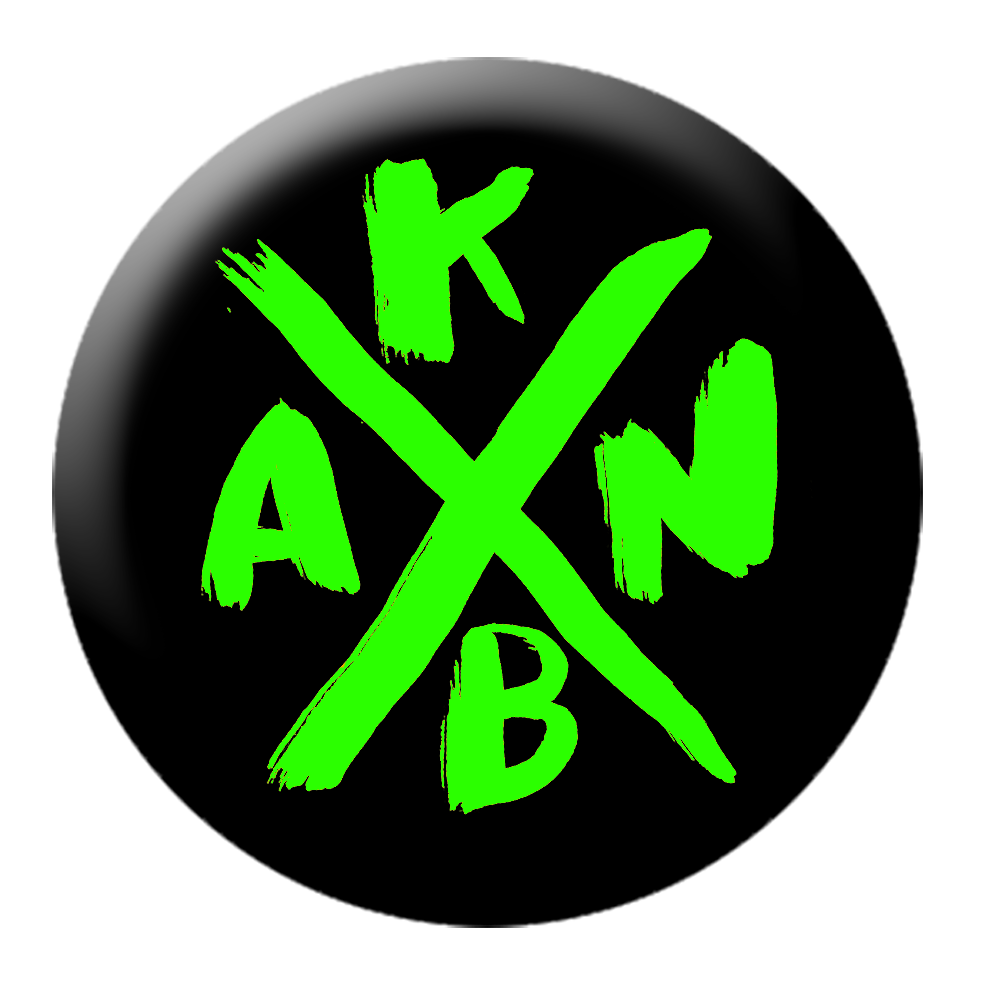 KEIN BOCK AUF NAZIS 'KBAN' Button grün