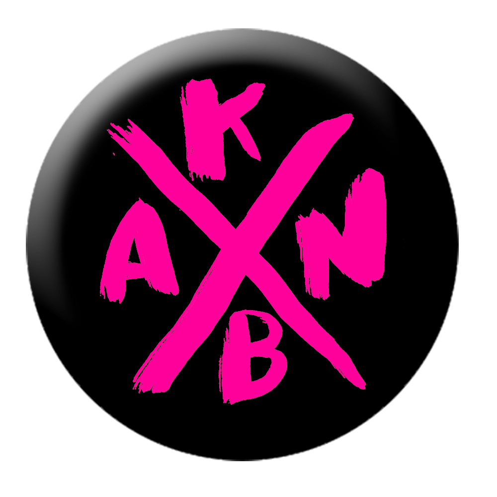 KEIN BOCK AUF NAZIS 'KBAN' Button pink