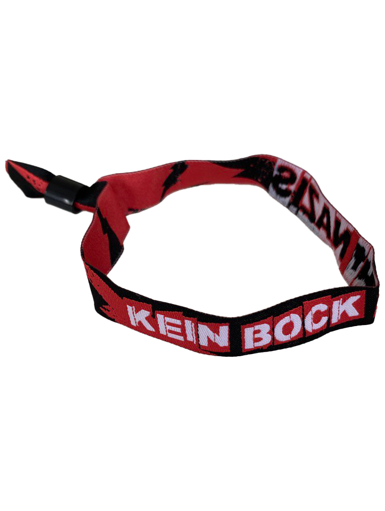 KEIN BOCK AUF NAZIS 'Logo' Festival Armband rot * 2022