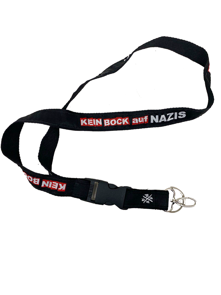 KEIN BOCK AUF NAZIS 'Logo' Schlüsselband schwarz