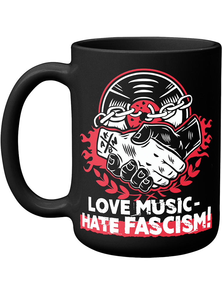 KEIN BOCK AUF NAZIS 'Handshake' Tasse schwarz