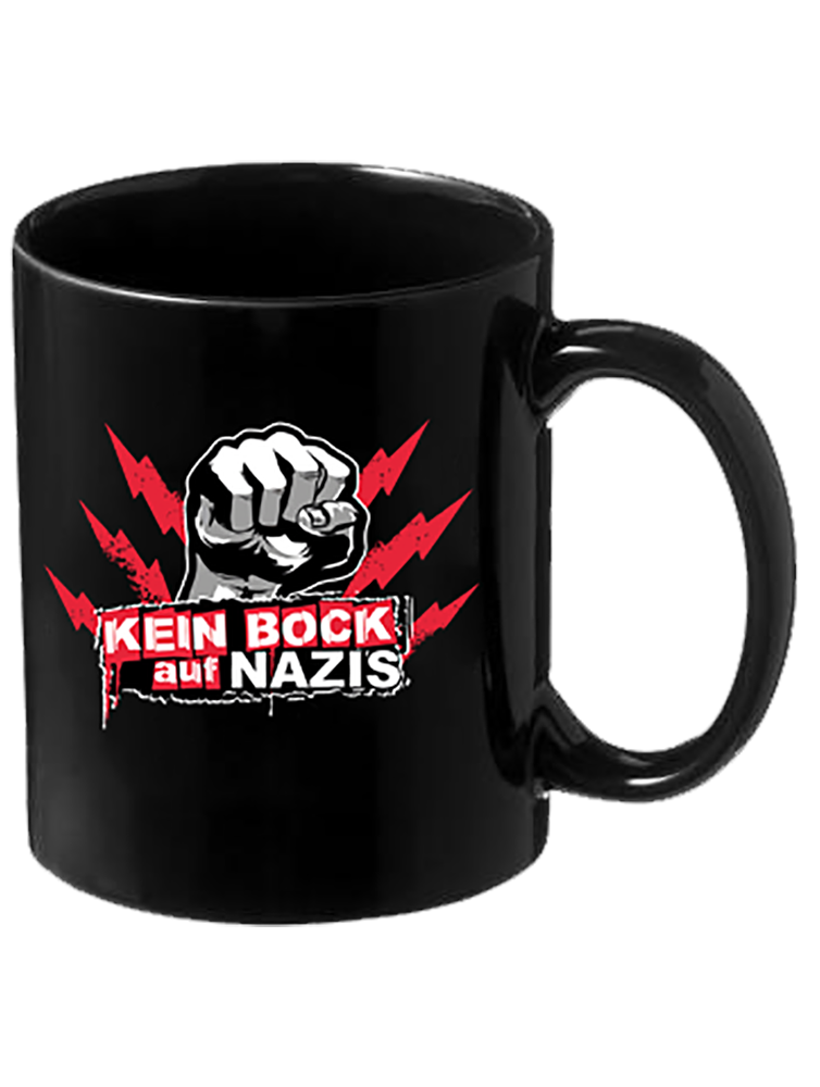 KEIN BOCK AUF NAZIS 'Raised Fist' Tasse schwarz