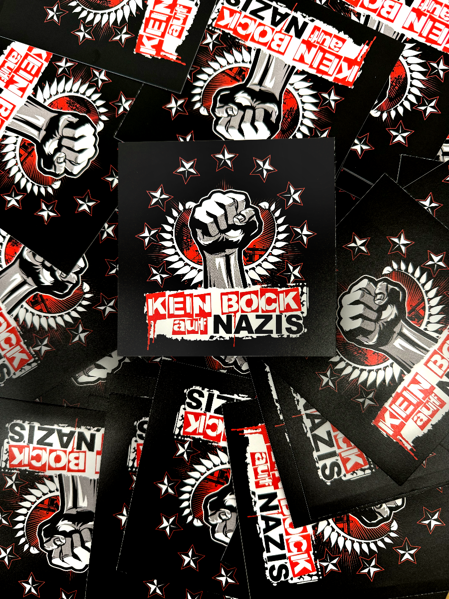 KEIN BOCK AUF NAZIS 'Faust' 50er Aufkleber Paket