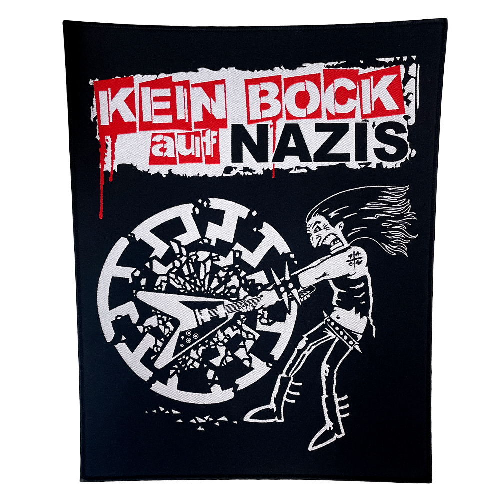 KEIN BOCK AUF NAZIS 'Metalheads gegen Nazis' Backpatch