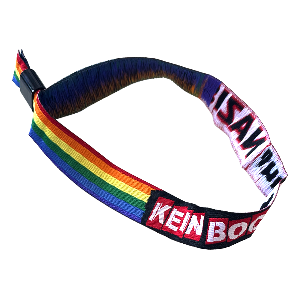 KEIN BOCK AUF NAZIS 'Logo' Festival Armband Rainbow