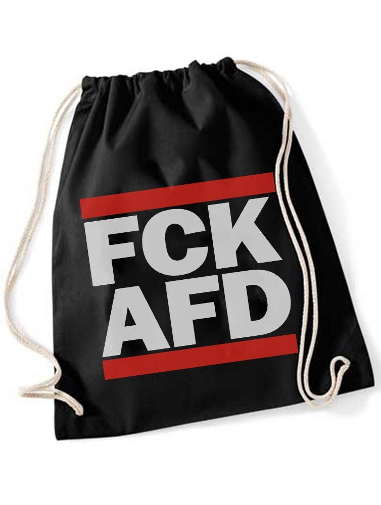 KEIN BOCK AUF NAZIS 'FCK AFD' Turnbeutel