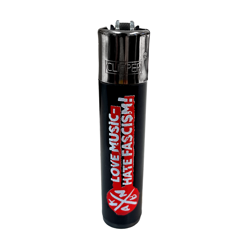 KEIN BOCK AUF NAZIS 'Love Music' Clipper Feuerzeug