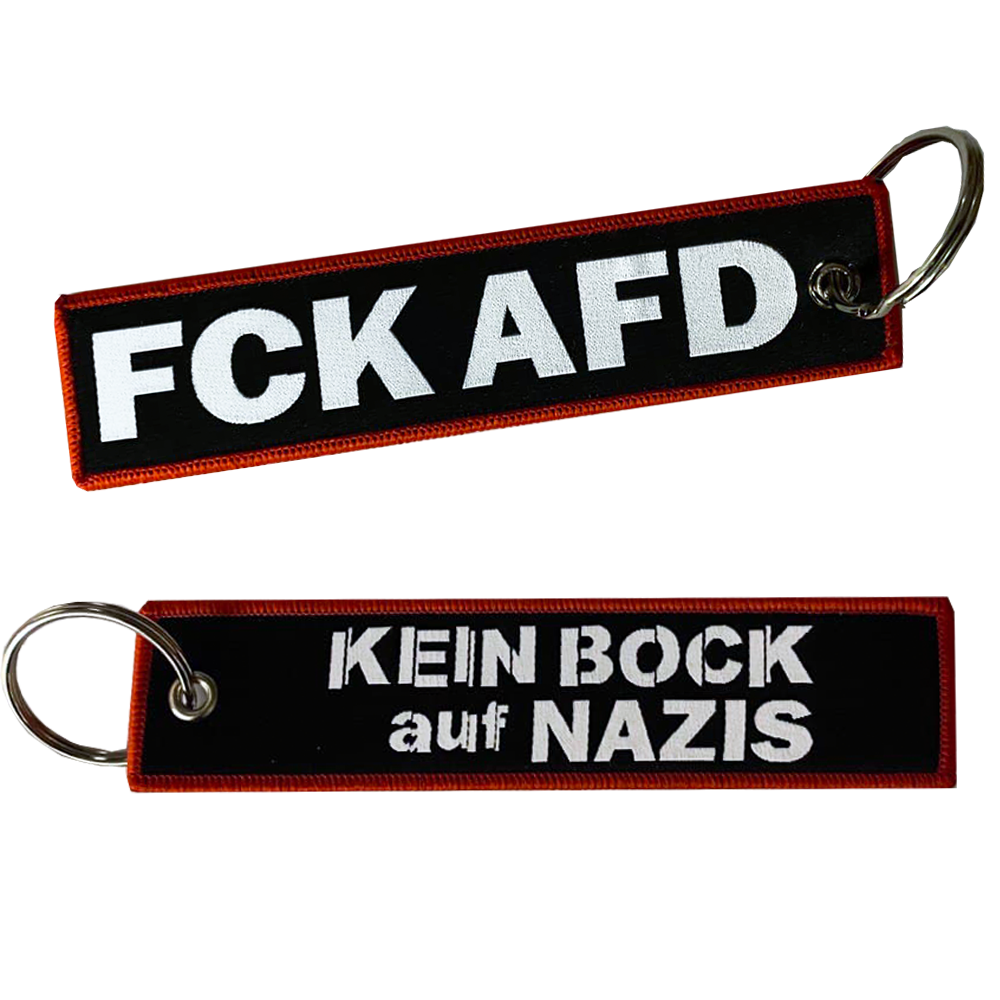 KEIN BOCK AUF NAZIS 'FCK AFD' Schlüsselanhänger