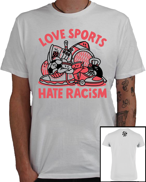 KEIN BOCK AUF NAZIS 'Love Sports' Unisex Shirt weiß