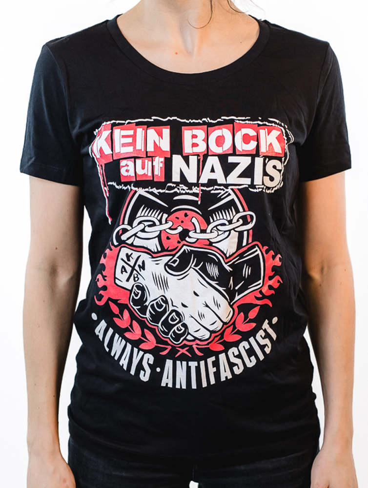 KEIN BOCK AUF NAZIS 'Handshake' Tailliertes Shirt