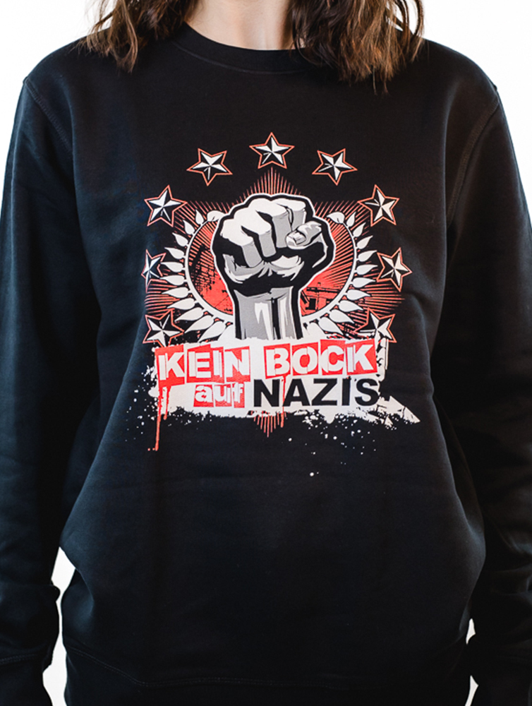 KEIN BOCK AUF NAZIS 'Faust rot' Sweater