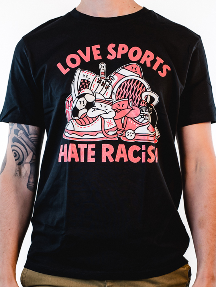 KEIN BOCK AUF NAZIS 'Love Sports' Unisex Shirt schwarz