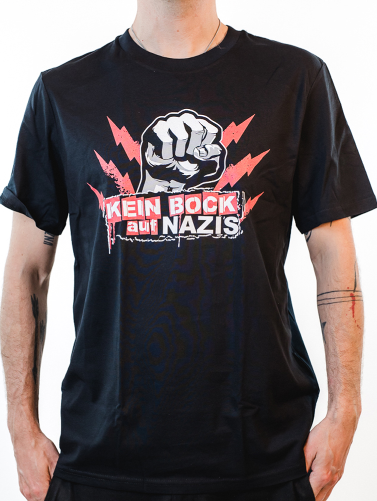 KEIN BOCK AUF NAZIS 'Raised Fist' Unisex Shirt schwarz