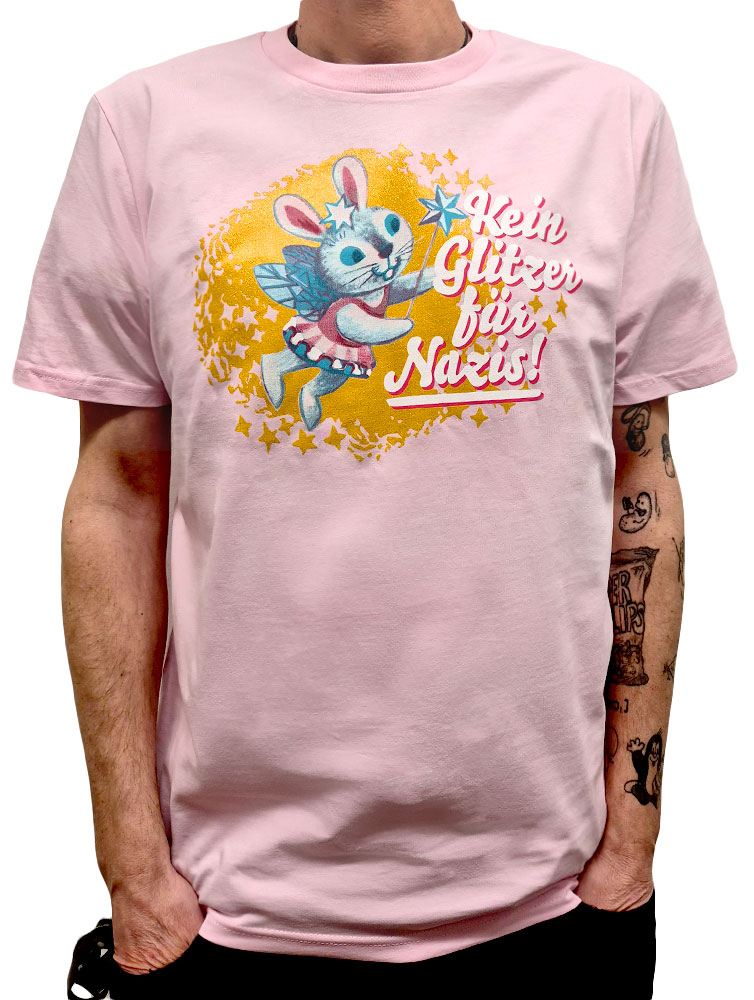 KEIN BOCK AUF NAZIS 'Kein Glitzer für Nazis' T-Shirt