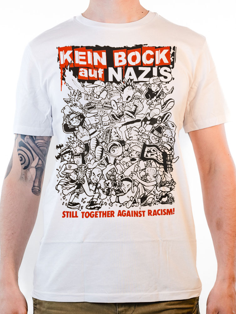 KEIN BOCK AUF NAZIS 'Still Together' T-Shirt weiß