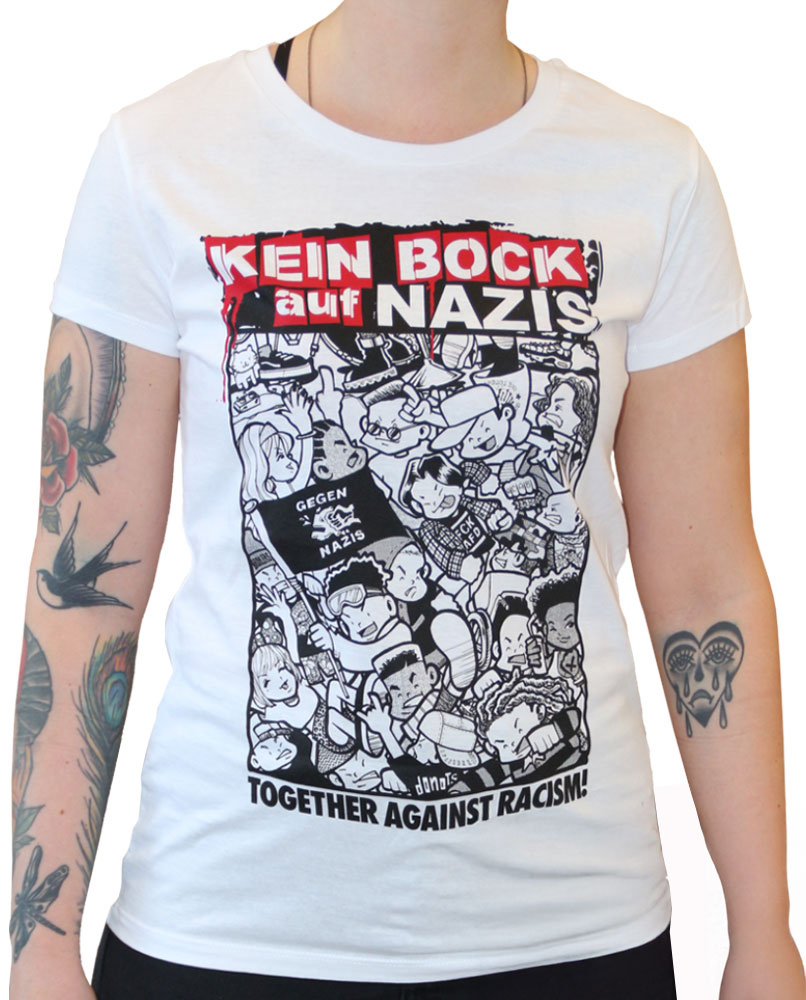 KEIN BOCK AUF NAZIS 'Together' Tailliertes Shirt