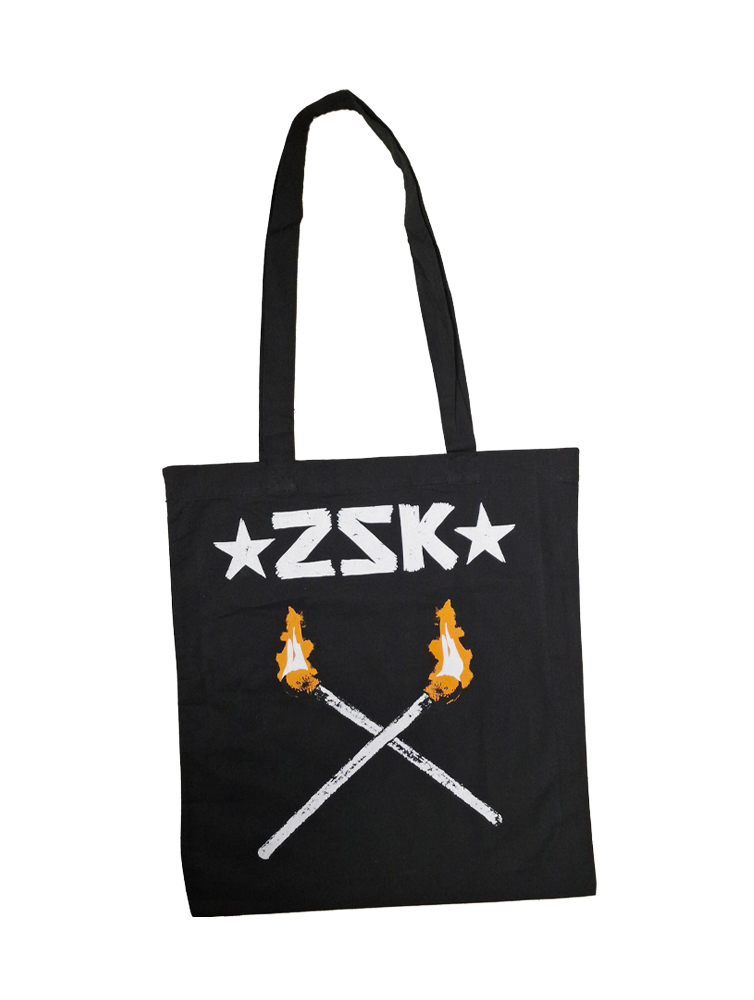 ZSK 'Feuer und Papier' Baumwolltasche 