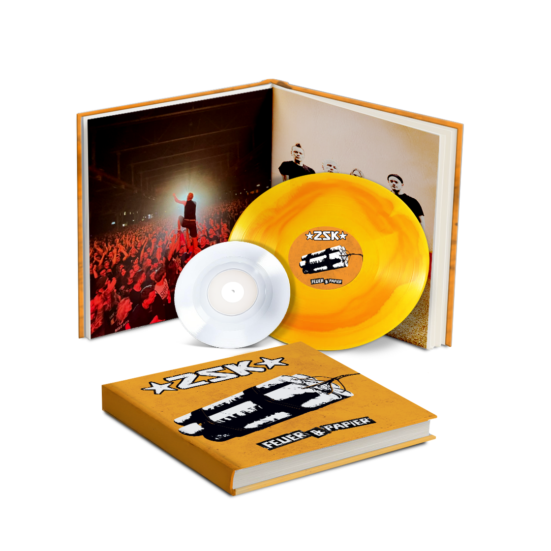 ZSK 'Feuer und Papier' Vinyl Mediabook Signiert + 7"