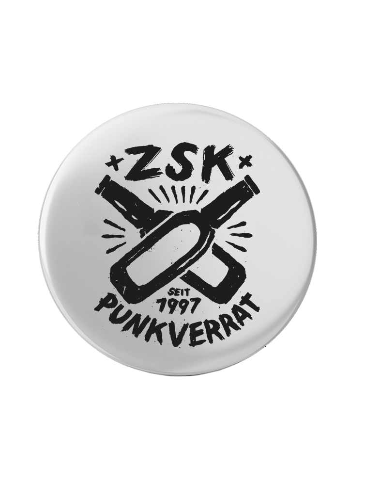 ZSK 'Punkverrat' Button Weiss