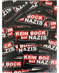 KEIN BOCK AUF NAZIS 'Logo' 50er Aufkleber Paket
