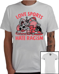 KEIN BOCK AUF NAZIS 'Love Sports' Unisex Shirt weiß