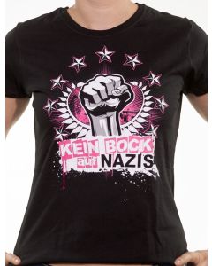  KEIN BOCK AUF NAZIS 'Faust' Tailliertes Shirt