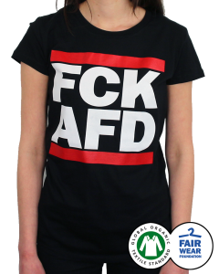 KEIN BOCK AUF NAZIS 'FCK AFD' Tailliertes Shirt