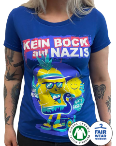 KEIN BOCK AUF NAZIS 'Ananas' Tailliertes Shirt